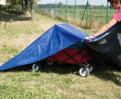 Schutz gegen Schmutz, Regen und Wind
