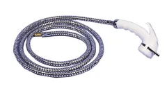 Set Wassersteckdose mit Stellbrause weiß + Schlauch 2m