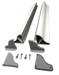 Solar-Panel-Montagespoiler Set Breite bis 410mm, 1 Paar, 4 Ecken, 2-teilig