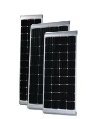 Solarpanels mit integrierten Alu-Spoilern