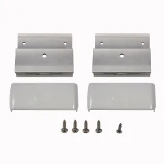 Stützen für Roof-Rack deluxe, mit Abdeckkappe grau, 2er Satz -