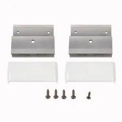 Stützen für Roof-Rack deluxe, mit Abdeckkappe weiß, 2er Satz -