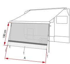Sun View Vorderwand XL 100, 100cm, F45s/F45L,F70,F35pro,F80s/F65s/F65L