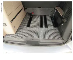 Teppich für Kofferraum mit Schienen - Citroen Campster, Citroen Spacetourer, Peugeot Traveller und baugleiche Fahrzeuge