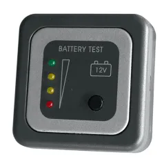 Testpanel zum Anschluß einer 12V-Batterie