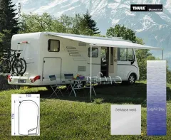 Thule Wandmarkise 8000 4,5m Gehäuse weiß Farbe: Saphir Blau