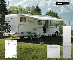 Thule Wandmarkise 8000 5,5m Saphir blau Gehäuse weiß