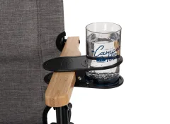Tisch-, Glas- und Getränkehalter mit Clip - Schwarz