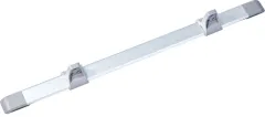 Tischgleitschiene 950mm, Alu silber, kpl. mit Wandhalter Bettposition