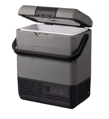 Tragbare Kompressor-Kühlbox klassischem Tragegriff und 1 Akkufach