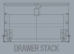 Türschloss 36x59mm Matt Schwarz/Chrom Türstärke 12-18mm