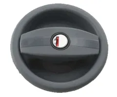 Türschloss CARAVAN rechts, schwarz/schwarz