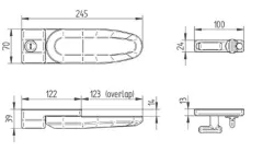 Türsicherung Inside-Out Lock G2; für Aufbautüren