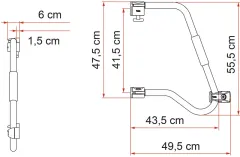 Türsicherung Security Pro 46 cm