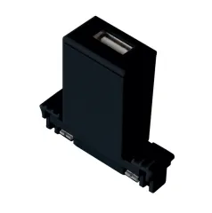 USB-Port für Stromschienensystem Schwarz lackiert