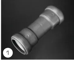 Verbindungsmuffe für 28 mm Rohre