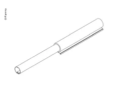 Verzinkte Walze D48 400
