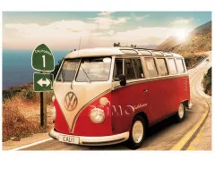 VW Collection T1 Bulli Bus Poster Route 1 - Maxi - 20 Stück