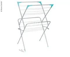 Wäscheständer mit 2 Ebenen, zusammenklappbar, ca. 62x50x100cm