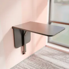 Wand-Klapptischgestell,Profilbreite470mm,Stützfußlänge 717mm,schwarz