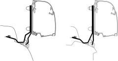 Wand-Montage-Adapter für Kastenwagen und Busse&nbsp;- Ford Tourneo/Transit Custom - Rapido Group
