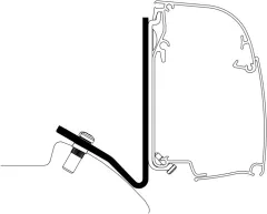 Wand-Montage-Adapter für Kastenwagen und Busse&nbsp;- Mercedes-Benz Sprinter Lift Roof&nbsp;
