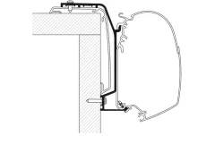 Wand-Montage-Adapter für Reisemobile und Wohnwagen&nbsp;- Rapido S8/S80DF 2025