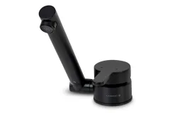 Wasserarmatur schwarz,klappbar,drehbar,warm/kalt,1/2'Flexschlauch