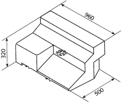 Wassertank 80l, Ducato/Boxer/Jumper Bj.94-06