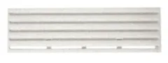 Winterabdeckung für Thetford-Lüftungsgitter f. Kühlschrank 13x43,5 cm weiß