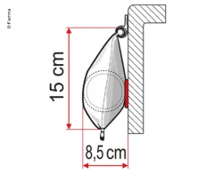 Wohnwagenmarkise Fiamma Caravanstore 190, Royal Blue