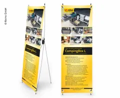 X-Banner - Motiv: Reimo Campingbox L, Deutsch, Größe: 60x180cm