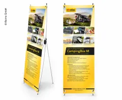 X-Banner - Motiv: Reimo Campingbox M, Deutsch, Größe: 60x180cm