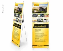 X-Banner - Motiv: Reimo Campingbox M, Englisch, Größe: 60x180cm