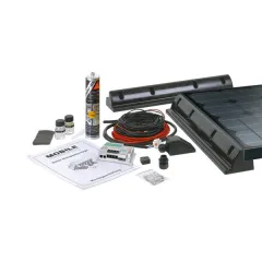Zwei Blackline 110 W Solaranlagen inklusive SC 330 Solarregler