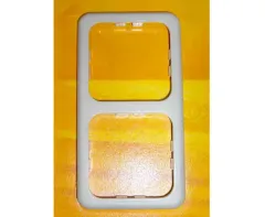 Zweifachrahmen schmal Farbe: grau