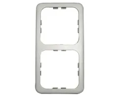 Zweifachrahmen schmal Farbe: grau (lose)